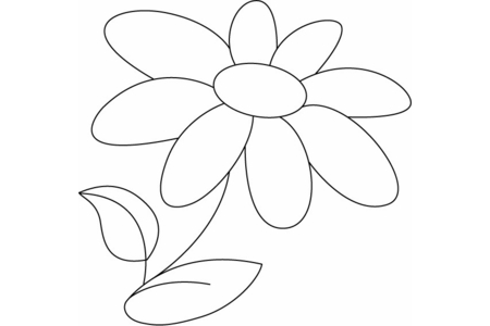 Coloriage Fleur 019 – 10doigts.fr